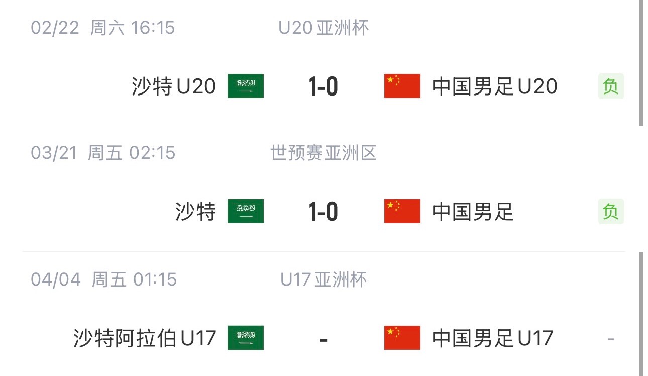 國(guó)字號(hào)三遇沙特！國(guó)少U17亞洲杯首戰(zhàn)對(duì)陣沙特，此前國(guó)足&國(guó)青均負(fù)